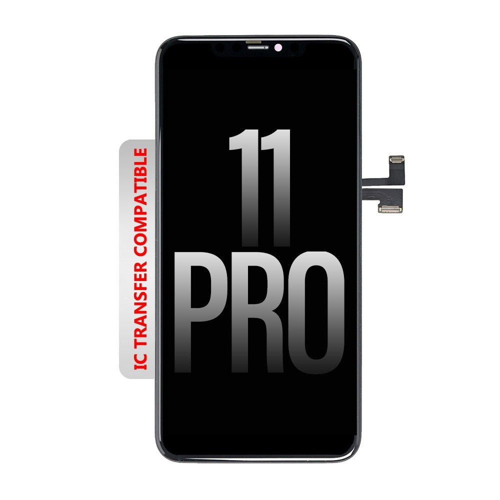 REFURB OLED Assembly for iPhone 11 Pro Screen Replacement-Black (Compatible for IC chip transfer) REFURB OLED Assembly for iPhone 11 Pro Screen Replacement-Black (Compatible for IC chip transfer)